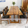 Bàn ăn gỗ me tây 85x220x5cm
