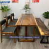 Bàn ăn gỗ me tây 64x160x5cm