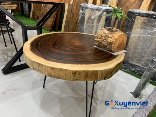 bàn sofa gỗ me tây