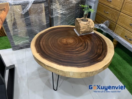 bàn sofa gỗ me tây