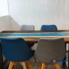 Bàn epoxy 4 ghế 140x70
