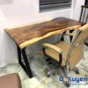 Bàn làm việc gỗ me tây 70x140x5cm