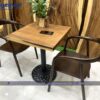 Bàn cafe vuông me tây