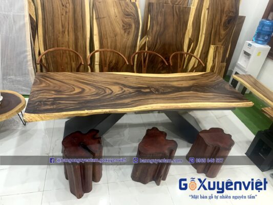 gỗ me tây nguyên khối